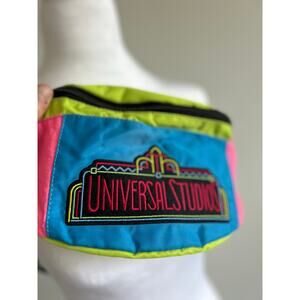 Universal Studios neon fanny pack zip pouch shoulder Crossbody